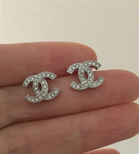 fake silver chanel earrings|are chanel earrings genuine.